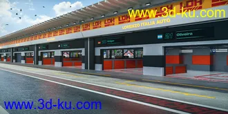 3D打印模型Pit Lane Garage的图片