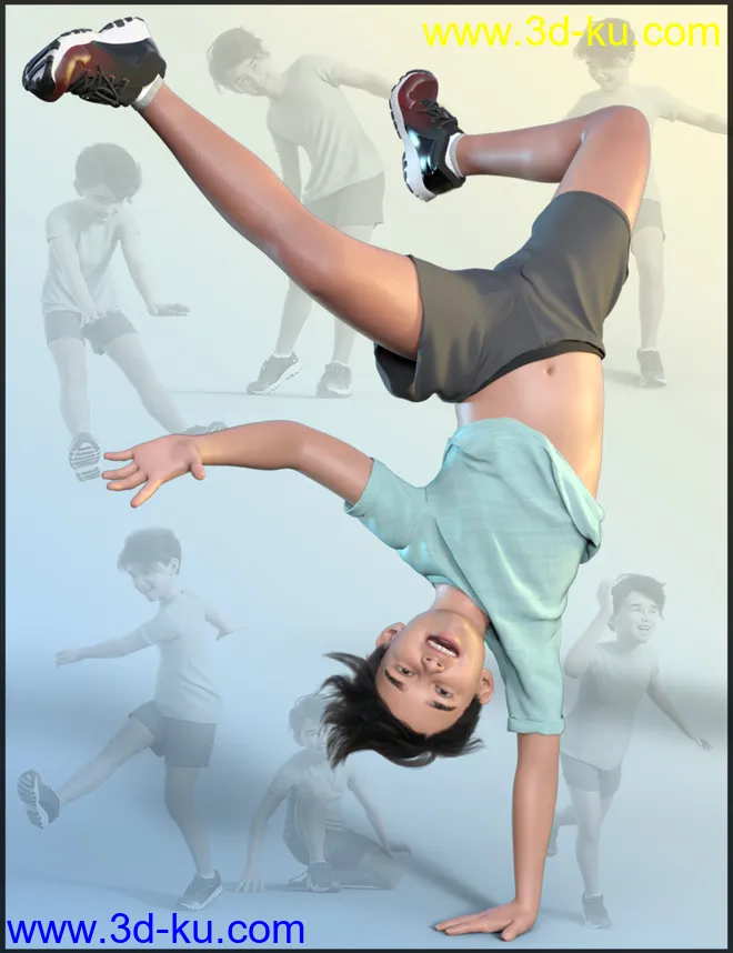 Play Poses for Kayden 8.1 and Genesis 8.1 Males模型的图片1