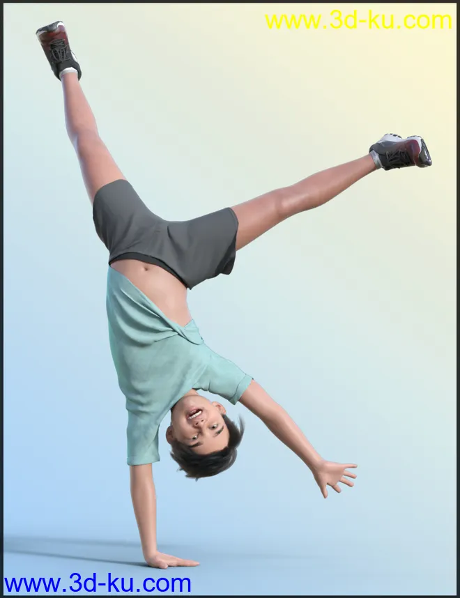 Play Poses for Kayden 8.1 and Genesis 8.1 Males模型的图片2