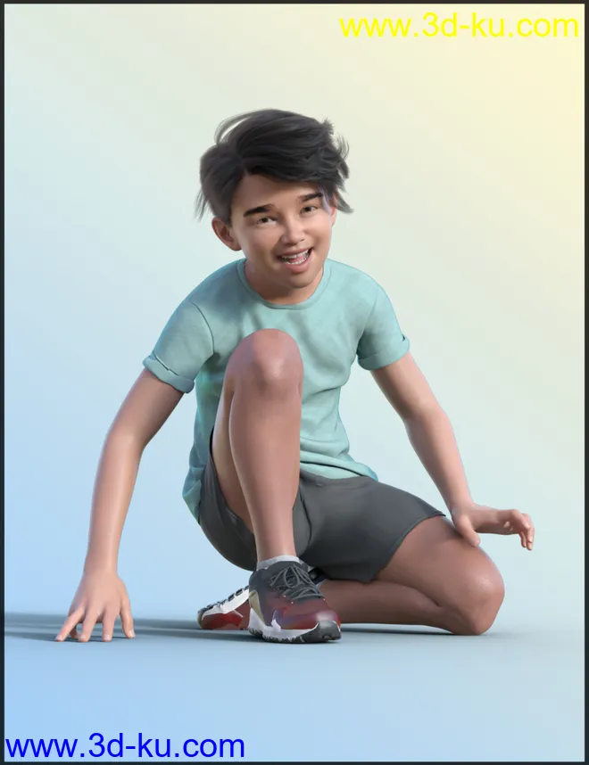 Play Poses for Kayden 8.1 and Genesis 8.1 Males模型的图片3