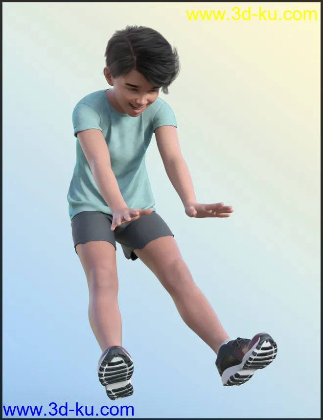 Play Poses for Kayden 8.1 and Genesis 8.1 Males模型的图片8