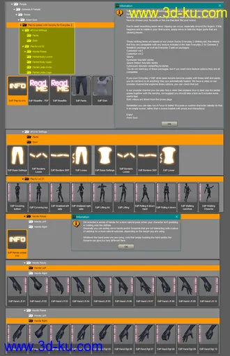 3D打印模型Playful Everyday 2 Poses and Clothes Vol. 2 for Genesis 8 Females的图片