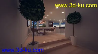 3D打印模型Polished Dining and Kitchen的图片