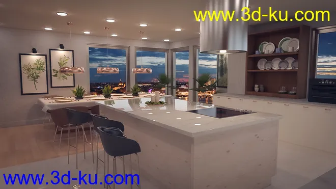 Polished Dining and Kitchen模型的图片6