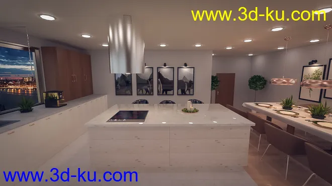 Polished Dining and Kitchen模型的图片7