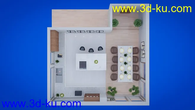 Polished Dining and Kitchen模型的图片8