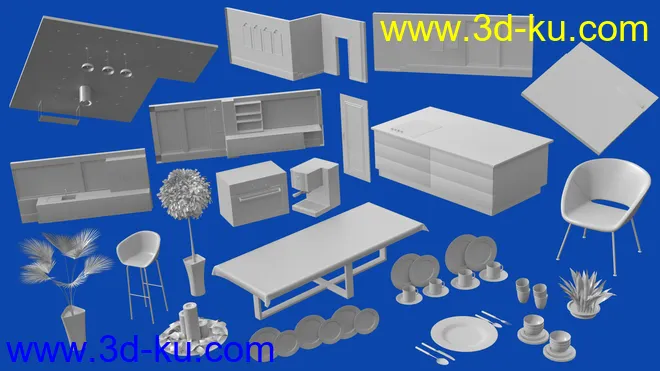 Polished Dining and Kitchen模型的图片9