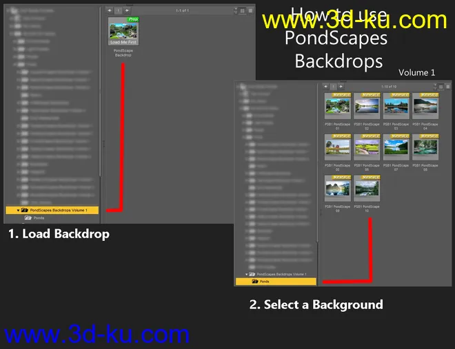 PondScapes Backdrops Volume 1模型的图片8