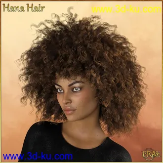 3D打印模型Prae-Hana Hair G8 Daz的图片