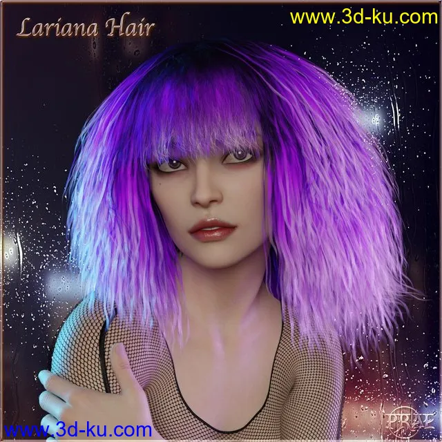 Prae-Lariana Hair For G8 Daz模型的图片1