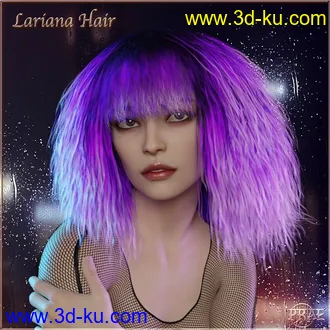 3D打印模型Prae-Lariana Hair For G8 Daz的图片