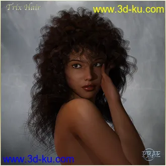 3D打印模型Prae-Trix Hair G3G8 Daz的图片