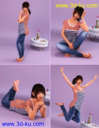 3D打印模型Precious Blossom Poses for Genesis 8 Female(s)的图片