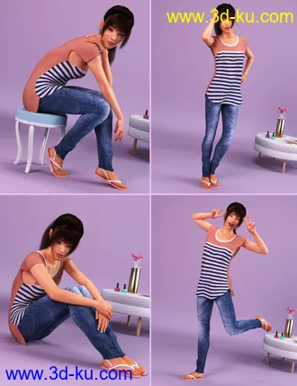 3D打印模型Precious Blossom Poses for Genesis 8 Female(s)的图片