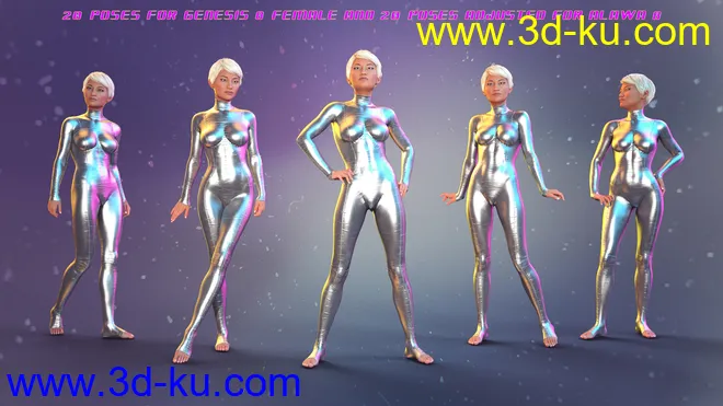 PTF Mod Fashion Poses and Expressions for Genesis 8 Female and Alawa 8模型的图片2