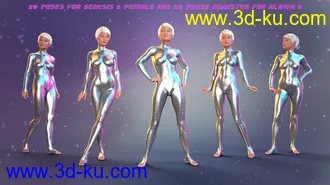 3D打印模型PTF Mod Fashion Poses and Expressions for Genesis 8 Female and Alawa 8的图片
