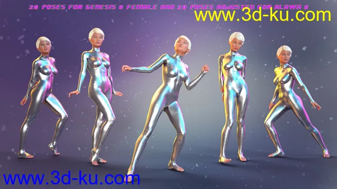PTF Mod Fashion Poses and Expressions for Genesis 8 Female and Alawa 8模型的图片4