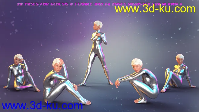 PTF Mod Fashion Poses and Expressions for Genesis 8 Female and Alawa 8模型的图片5