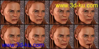 3D打印模型PUG Blood and Wound Pack for Genesis 8 and 8.1的图片
