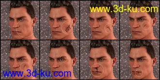 3D打印模型PUG Blood and Wound Pack for Genesis 8 and 8.1的图片