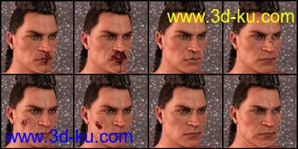 3D打印模型PUG Blood and Wound Pack for Genesis 8 and 8.1的图片