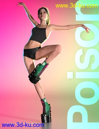 3D打印模型Punkish Boots Collection for Genesis 8 and 8.1 Females的图片