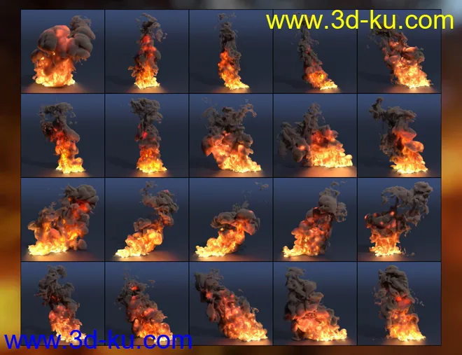 Pyromantix - Simple Volumetric Fire Mega Pack模型的图片6