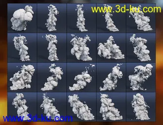 3D打印模型Pyromantix - Simple Volumetric Fire Mega Pack的图片