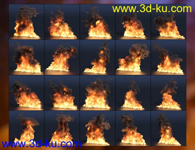 Pyromantix - Simple Volumetric Fire Mega Pack模型的图片8