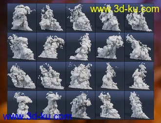 3D打印模型Pyromantix - Simple Volumetric Fire Mega Pack的图片