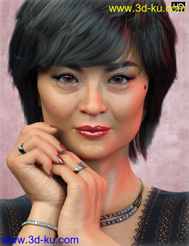 Qiaolian HD for Genesis 8.1 Female模型的图片1
