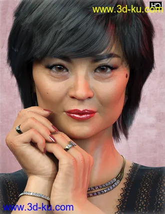 3D打印模型Qiaolian HD for Genesis 8.1 Female的图片