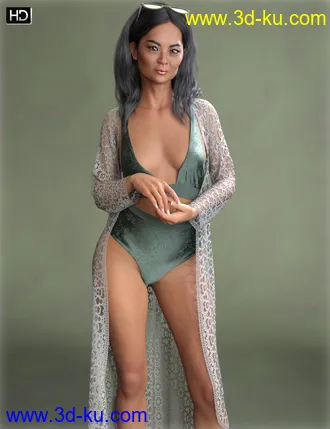 3D打印模型Qiaolian HD for Genesis 8.1 Female的图片