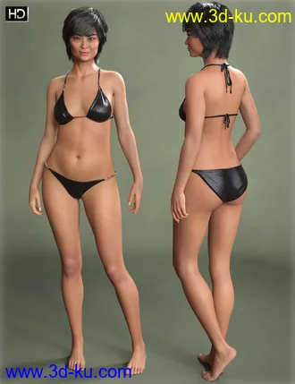 3D打印模型Qiaolian HD for Genesis 8.1 Female的图片