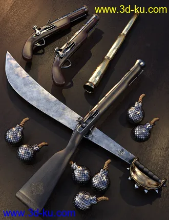 3D打印模型Rachell HighSeas Poses and Props for Genesis 8.1 Females的图片