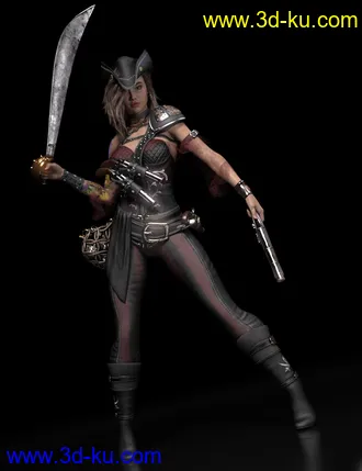 3D打印模型Rachell HighSeas Poses and Props for Genesis 8.1 Females的图片