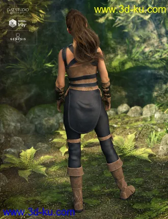 3D打印模型Rebel Rogue Outfit for Genesis 8 Female(s)的图片