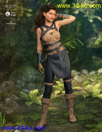 3D打印模型Rebel Rogue Outfit for Genesis 8 Female(s)的图片