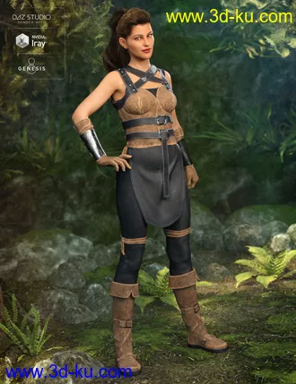 3D打印模型Rebel Rogue Outfit for Genesis 8 Female(s)的图片