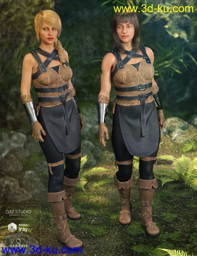Rebel Rogue Outfit for Genesis 8 Female(s)模型的图片4