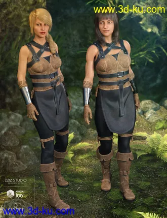 3D打印模型Rebel Rogue Outfit for Genesis 8 Female(s)的图片