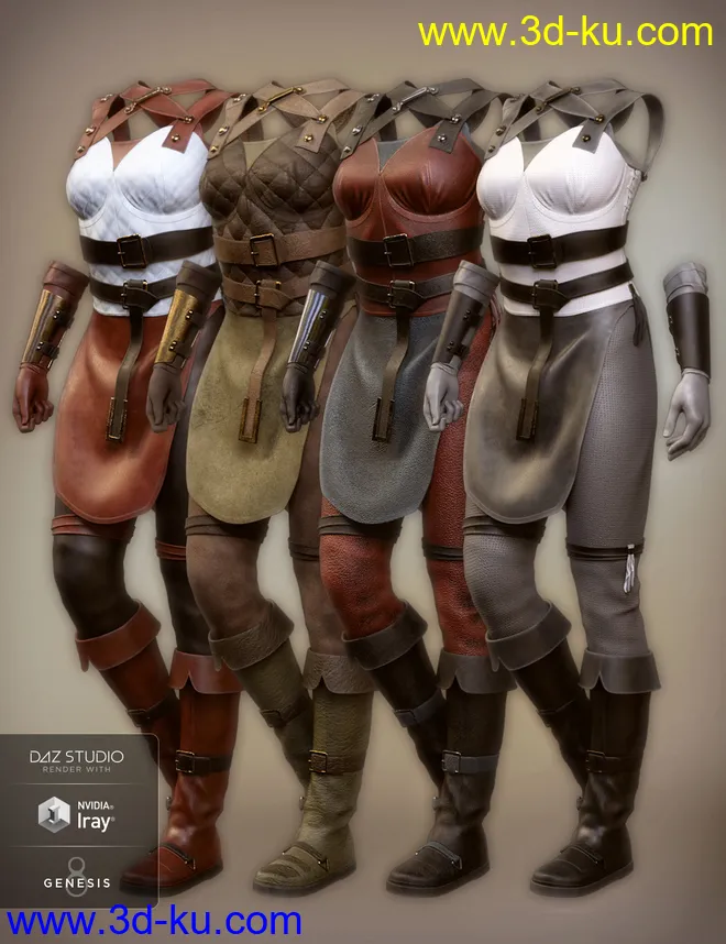 Rebel Rogue Outfit Textures模型的图片5