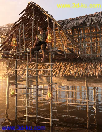 3D打印模型Reed Huts 1的图片