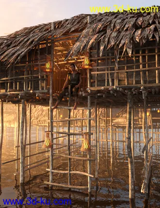 3D打印模型Reed Huts 1的图片