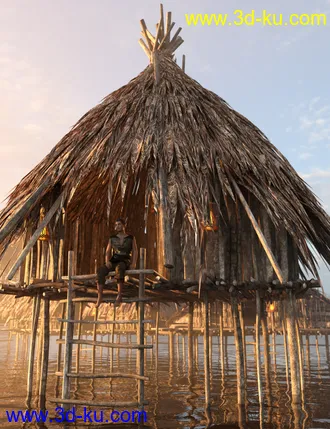 3D打印模型Reed Huts 1的图片