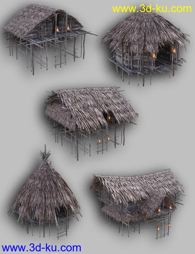 Reed Huts 1模型的图片9