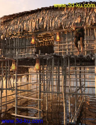 3D打印模型Reed Huts 2的图片