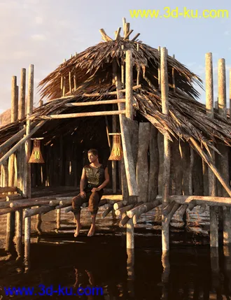 3D打印模型Reed Huts 2的图片