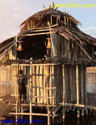 3D打印模型Reed Huts 2的图片
