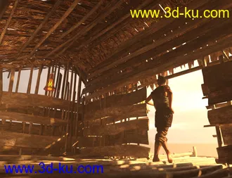 3D打印模型Reed Huts 2的图片